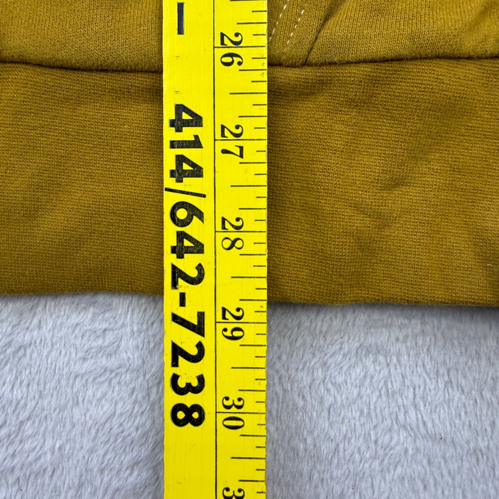 Kangol Hoodie Mens XL Mustard Yellow Embroidered Kangaroo Logo Streetwear‎ - Picture 8 of 10